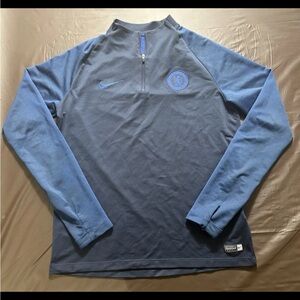 Chelsea Fc Training Top 1/4 Zip Youth XL Nike Premier League England Soccer